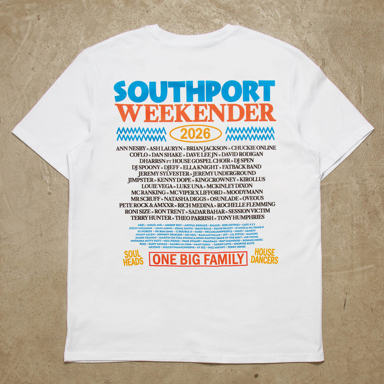 Retro 2026 Blue Back Print - Tshirt - White