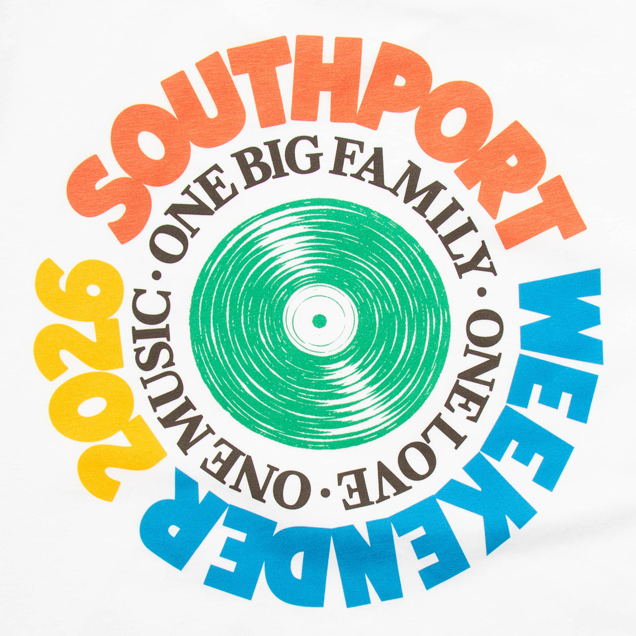 SW Vinyl Green Front Print - Tshirt - White