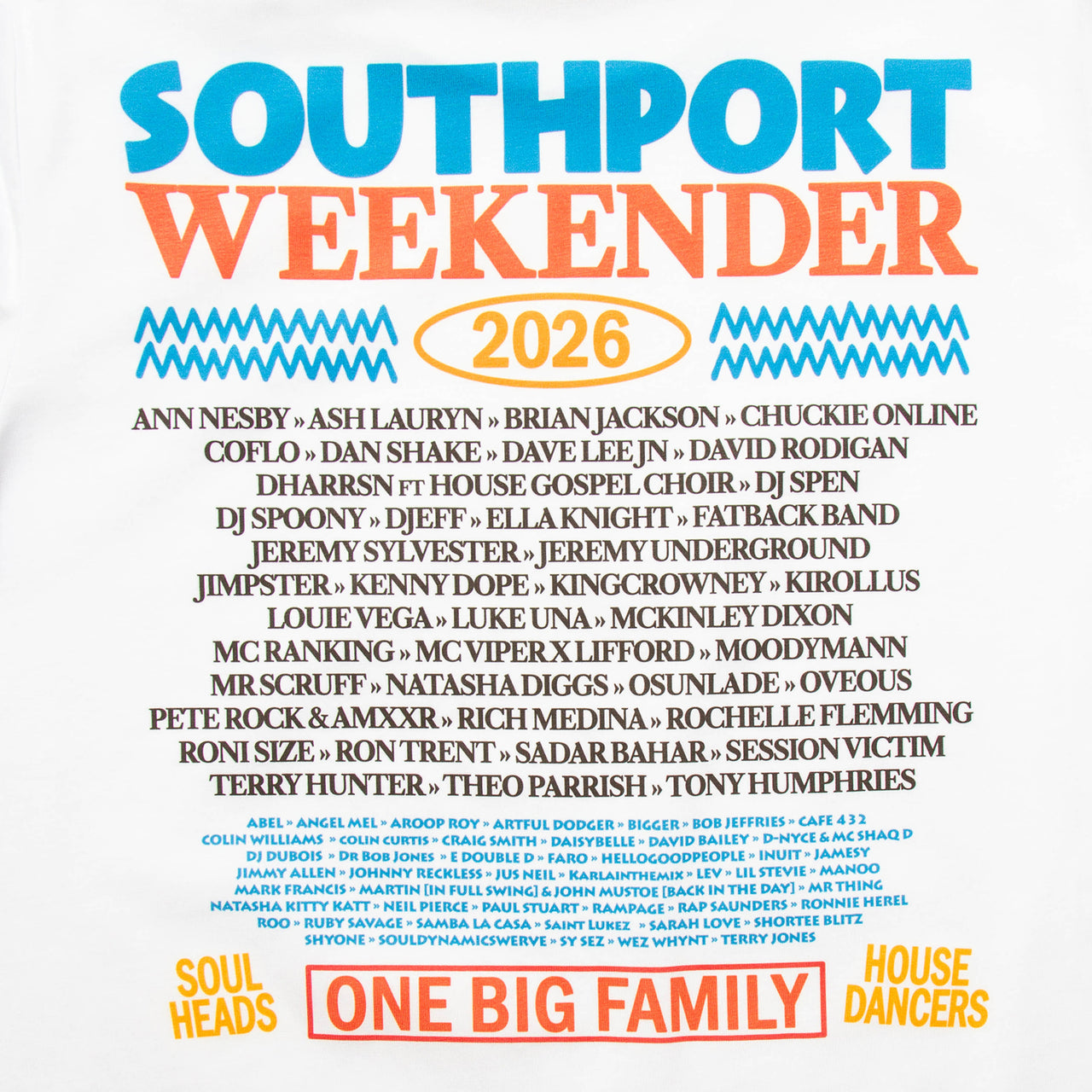 Retro 2026 Blue Back Print - Tshirt - White