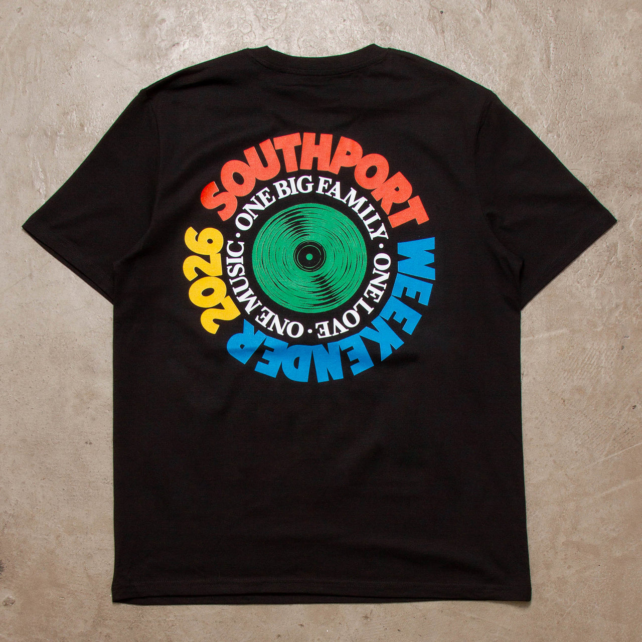 SW Vinyl Green Back Print - Tshirt - Black