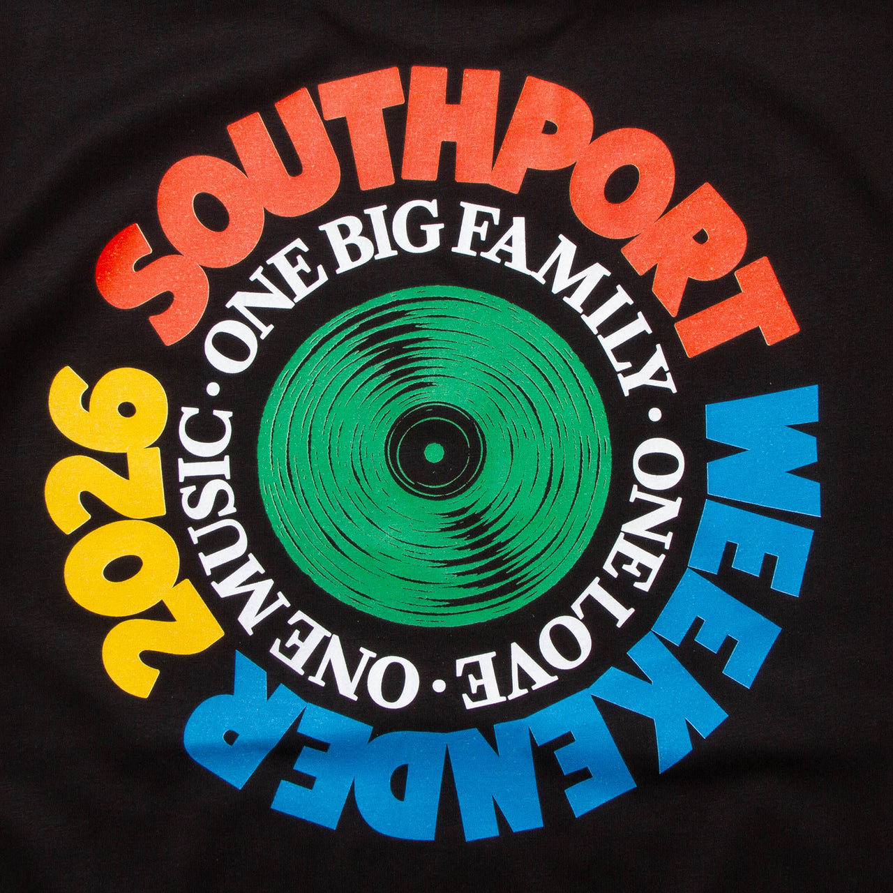 SW Vinyl Green Back Print - Tshirt - Black