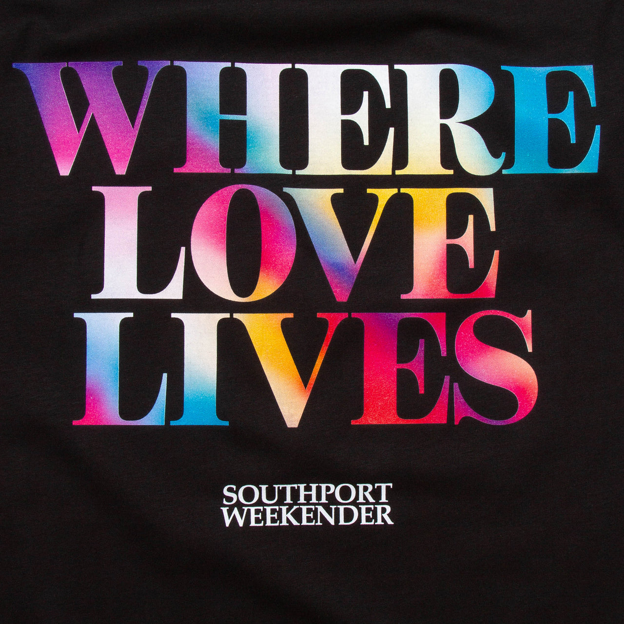 Where Love Lives Back Print - Tshirt - Black