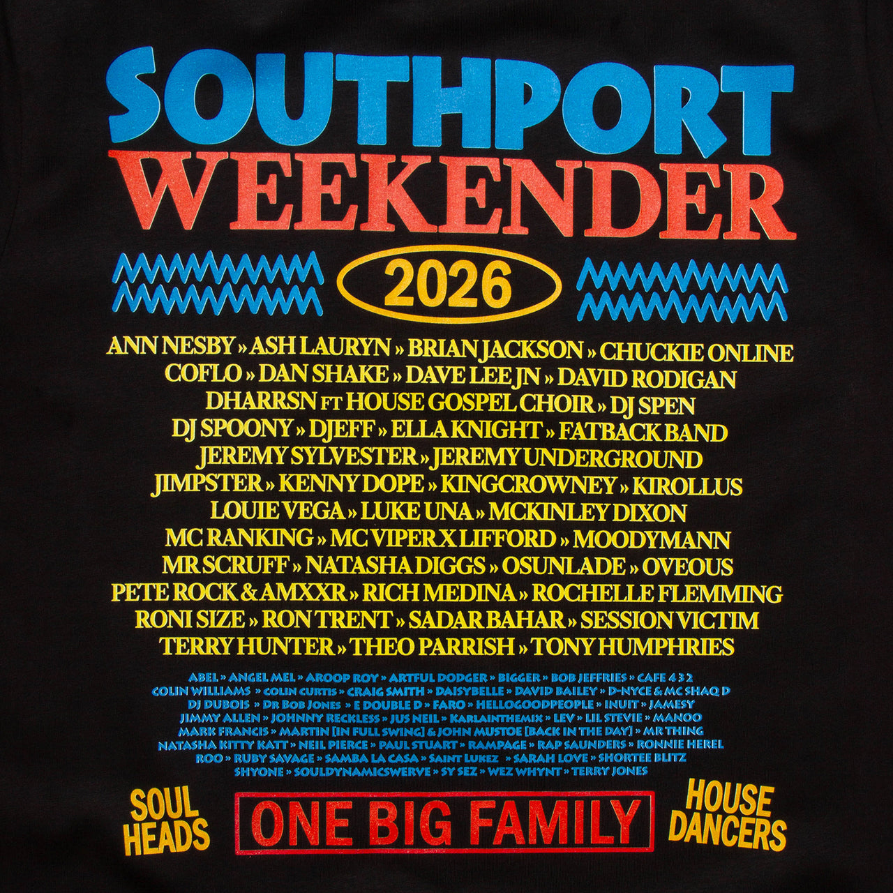 Retro 2026 Blue Back Print - Hood - Black