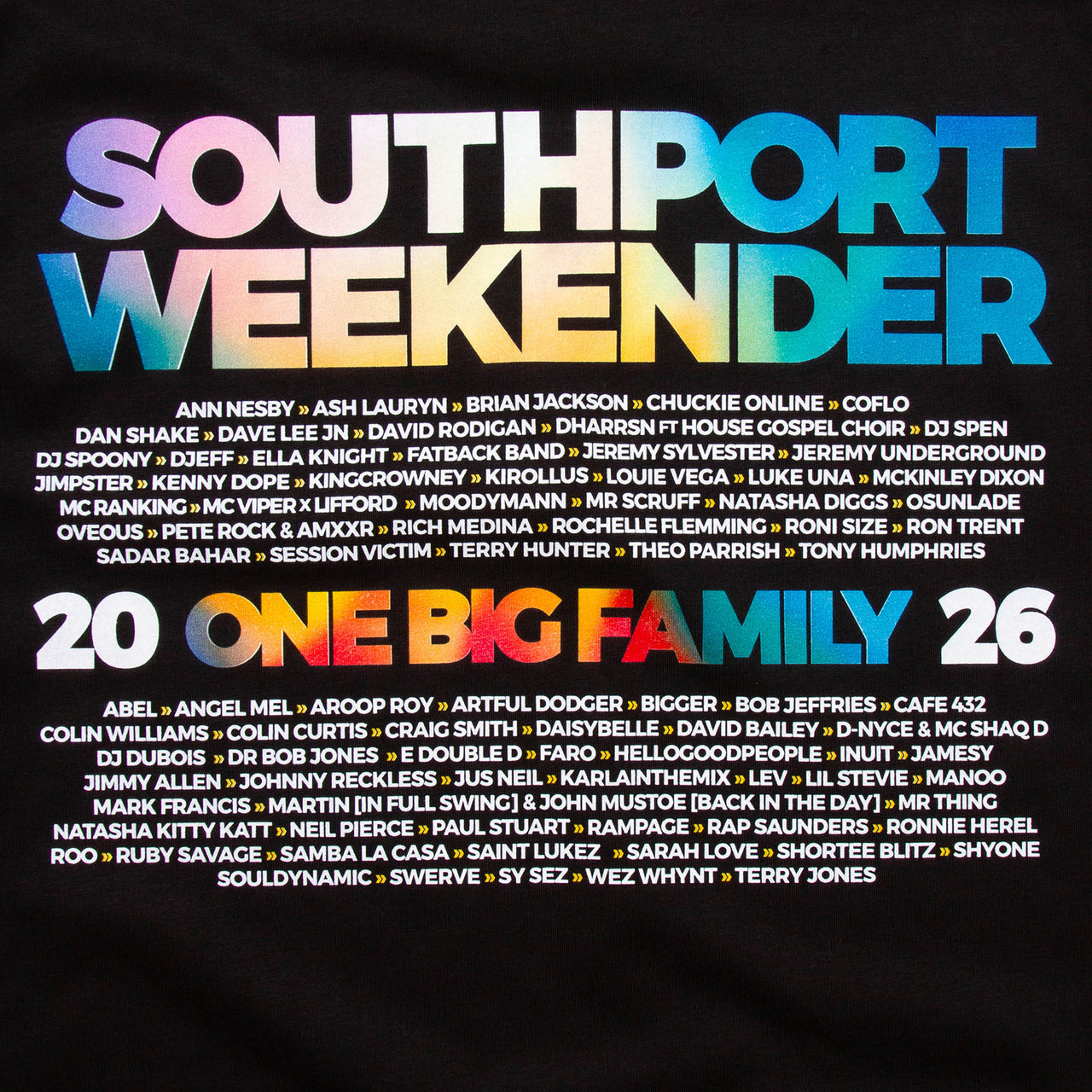 2026 Family Back Print - Sweatshirt - Black