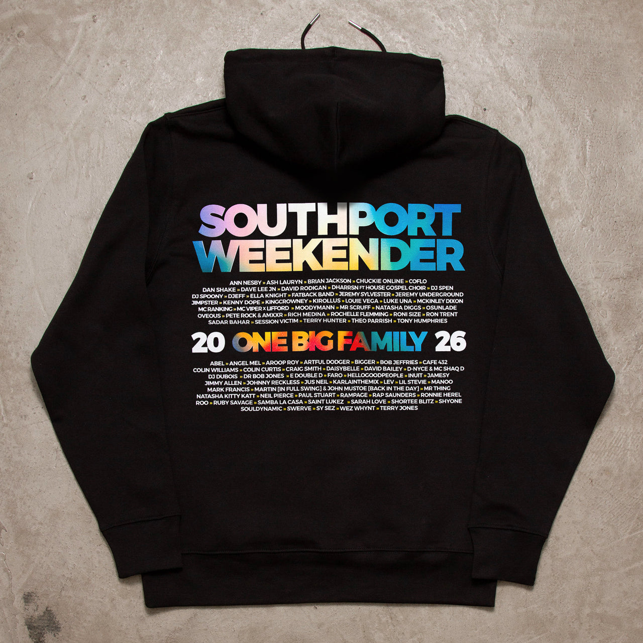 2026 Family Back Print - Hood - Black