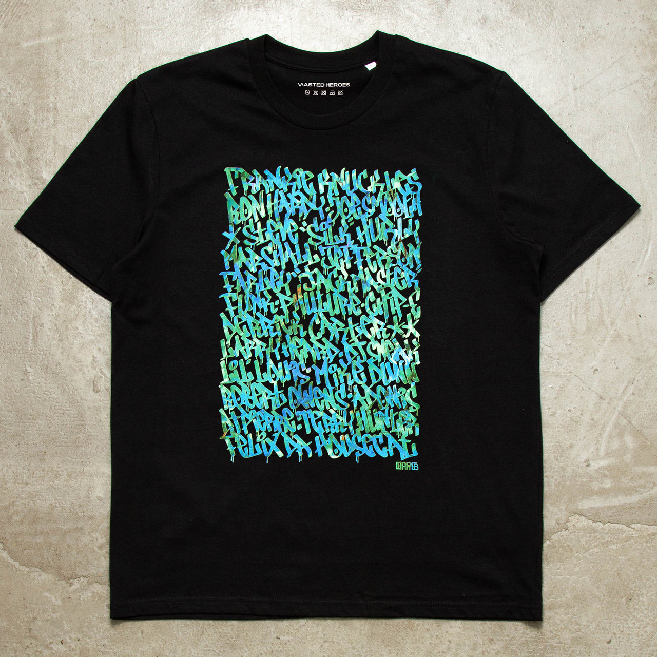 Blue Chicago Pioneers Front Print - Tshirt - Black