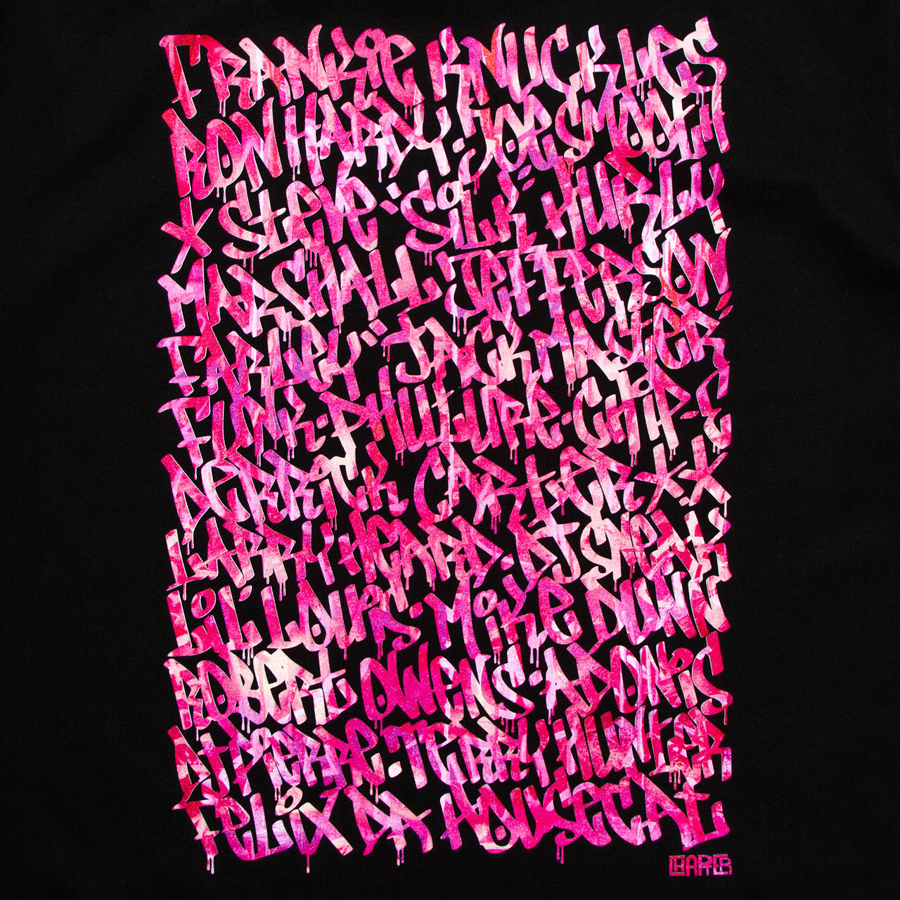 Magenta Chicago Pioneers Back Print - Tshirt - Black