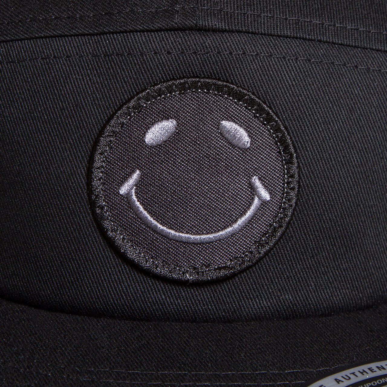 BB Smiley - 5 Panel Cap - Black