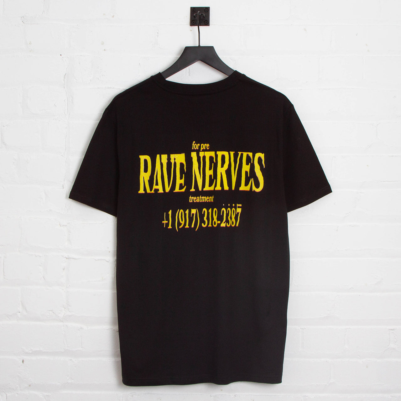 Rave Nerves Back Print - Tshirt - Black
