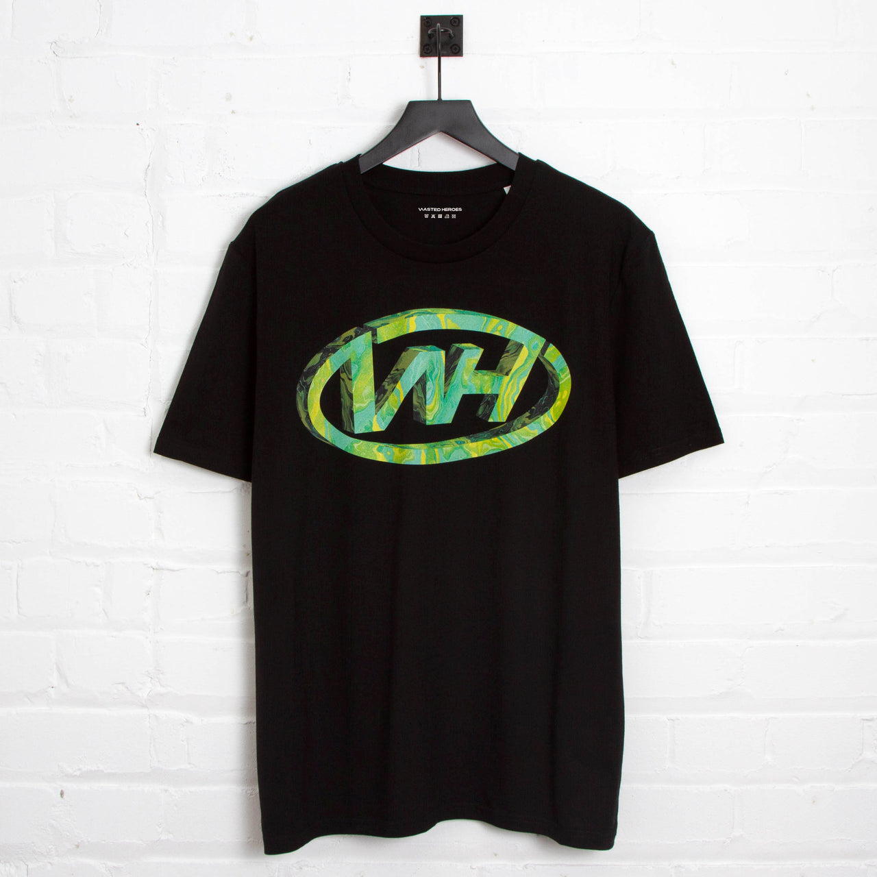 WH Crew Emerald Front Print - Tshirt - Black
