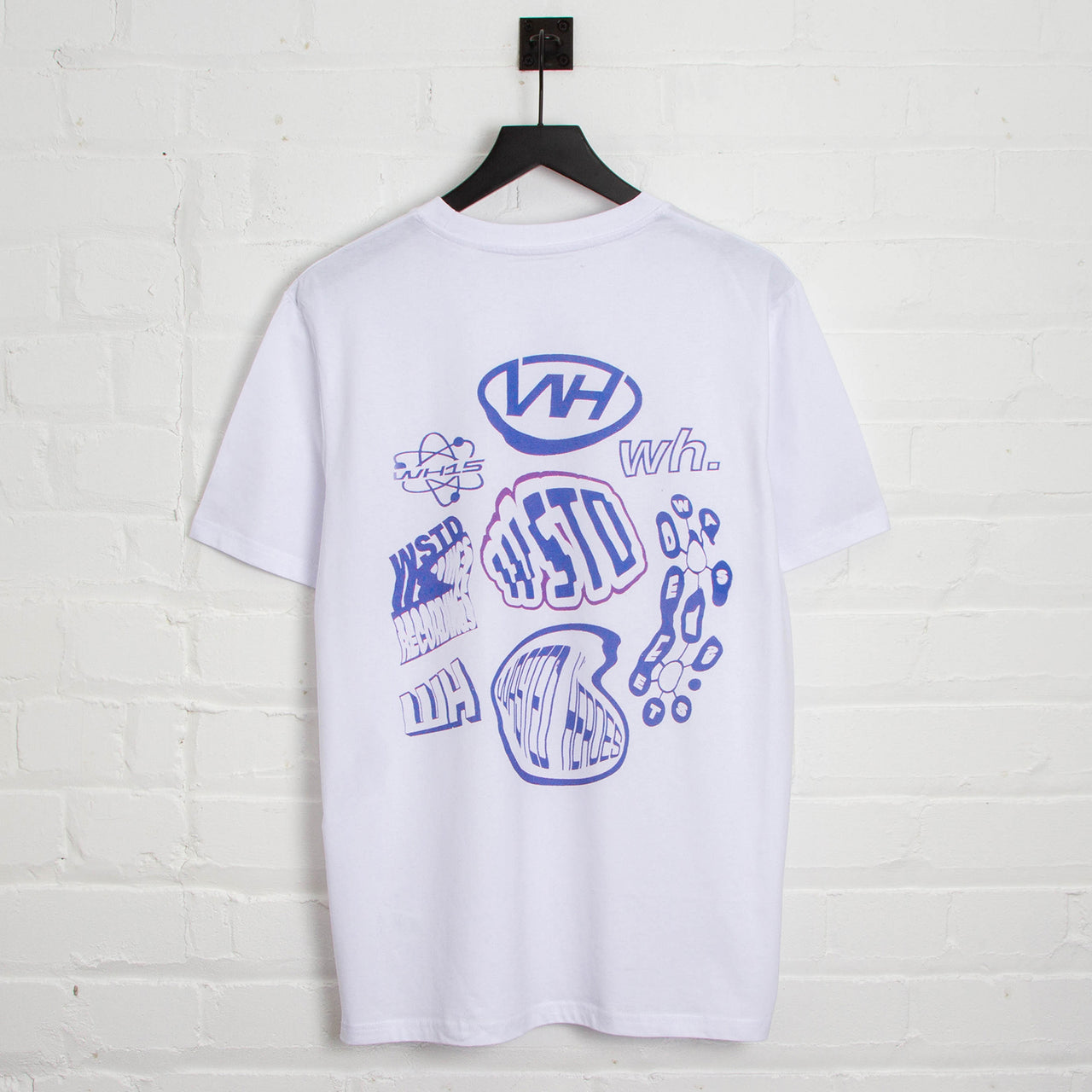 Liquid Logo Back Print - Tshirt - White