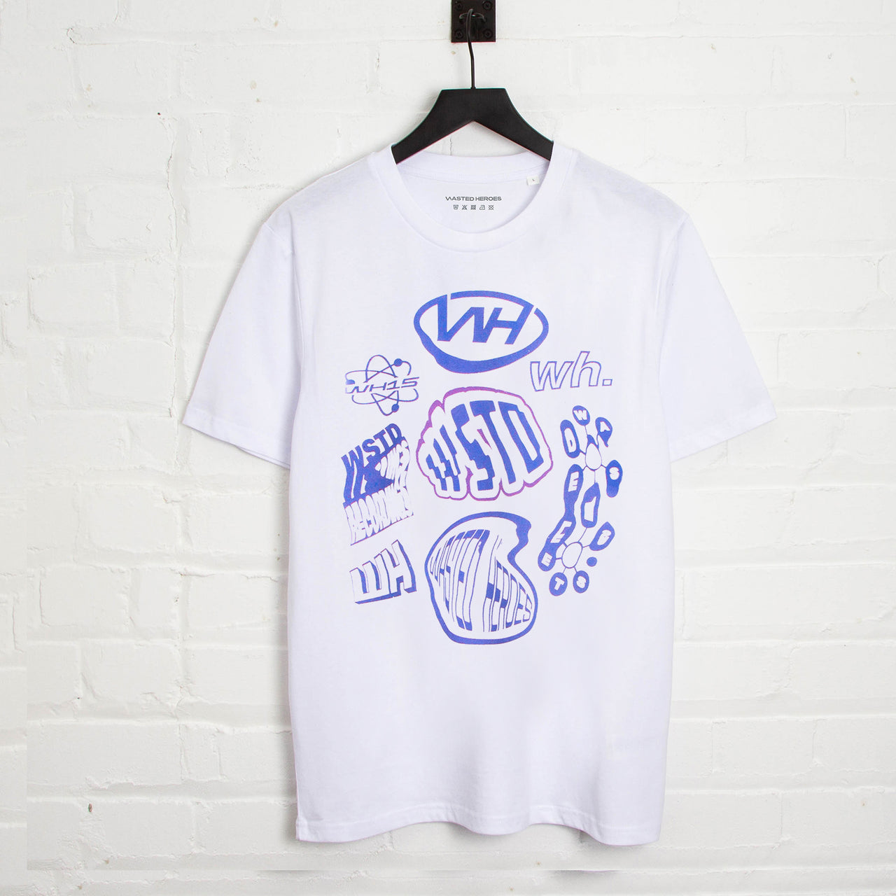 Liquid Logo Front Print - Tshirt - White