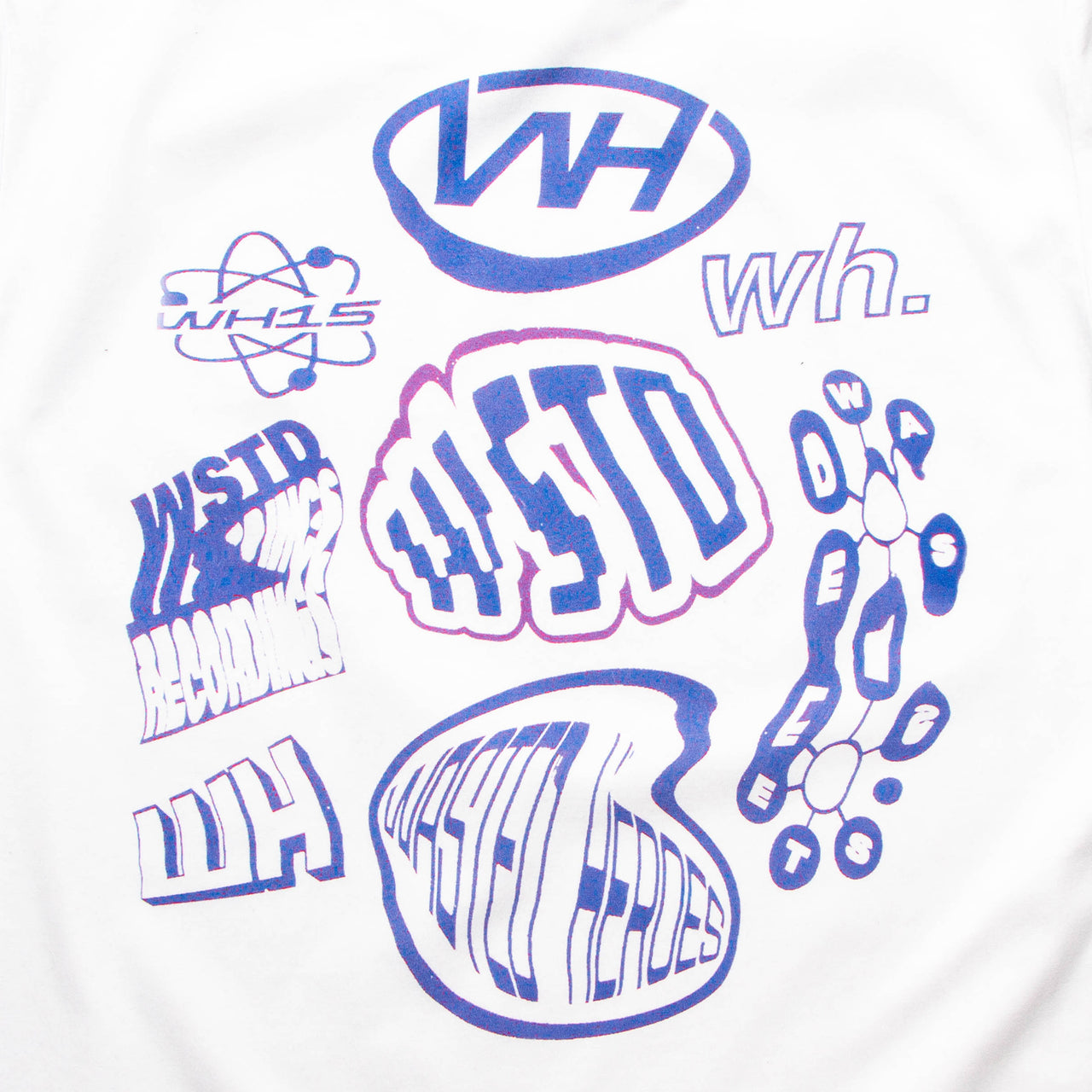 Liquid Logo Front Print - Tshirt - White