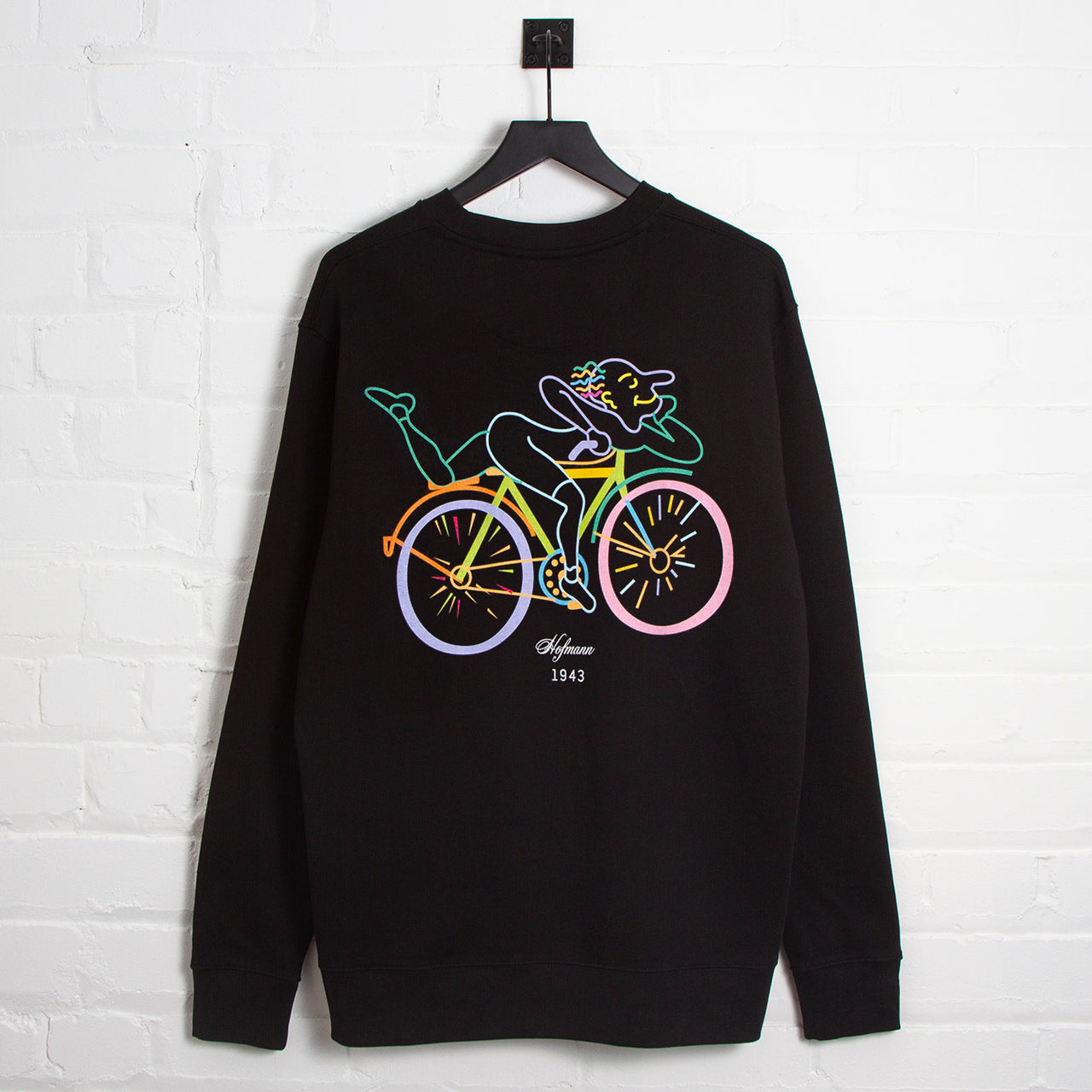 Kaleidoscopic Hofmann Back Print - Sweatshirt - Black