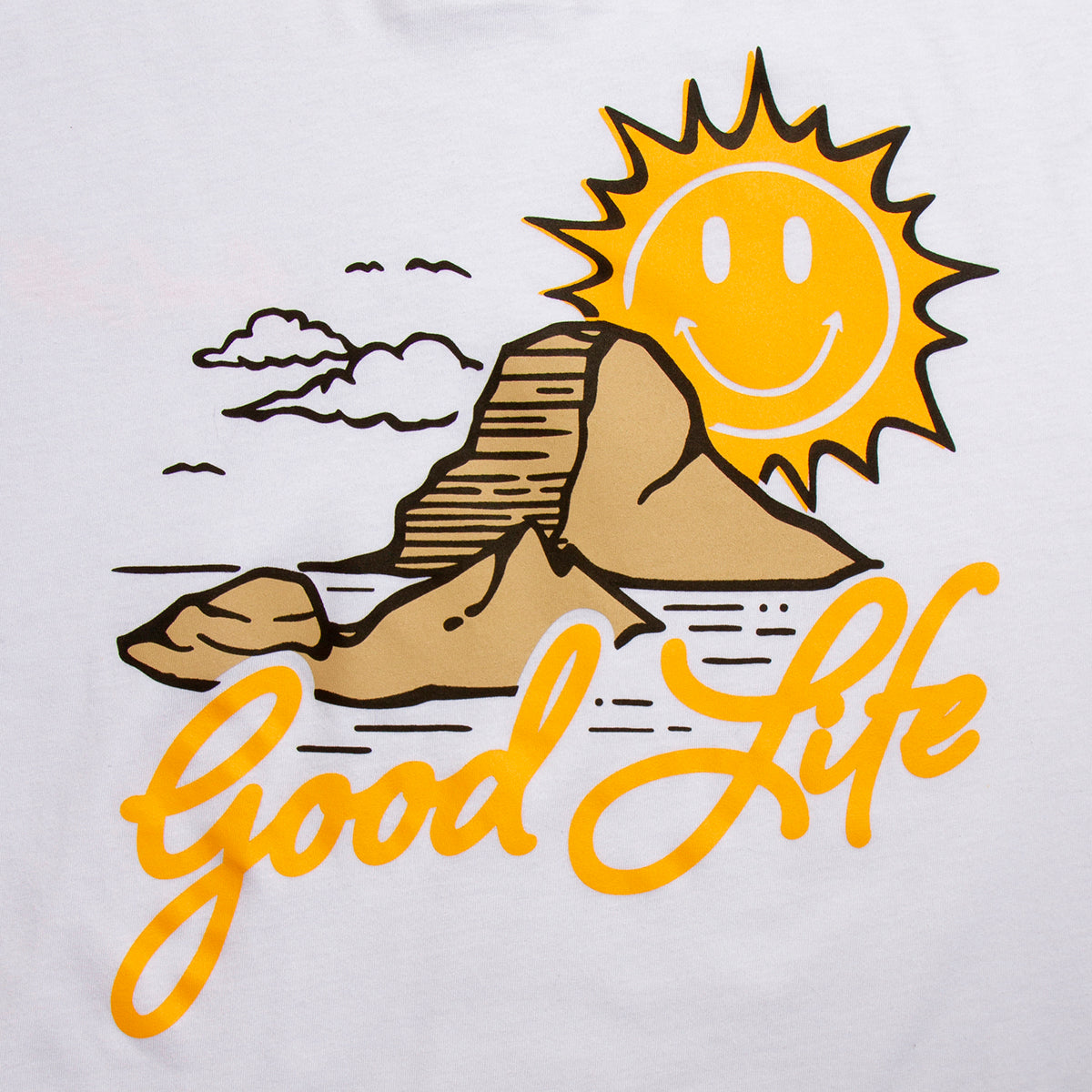 Es Vedrà Good Life Back - Tshirt - White