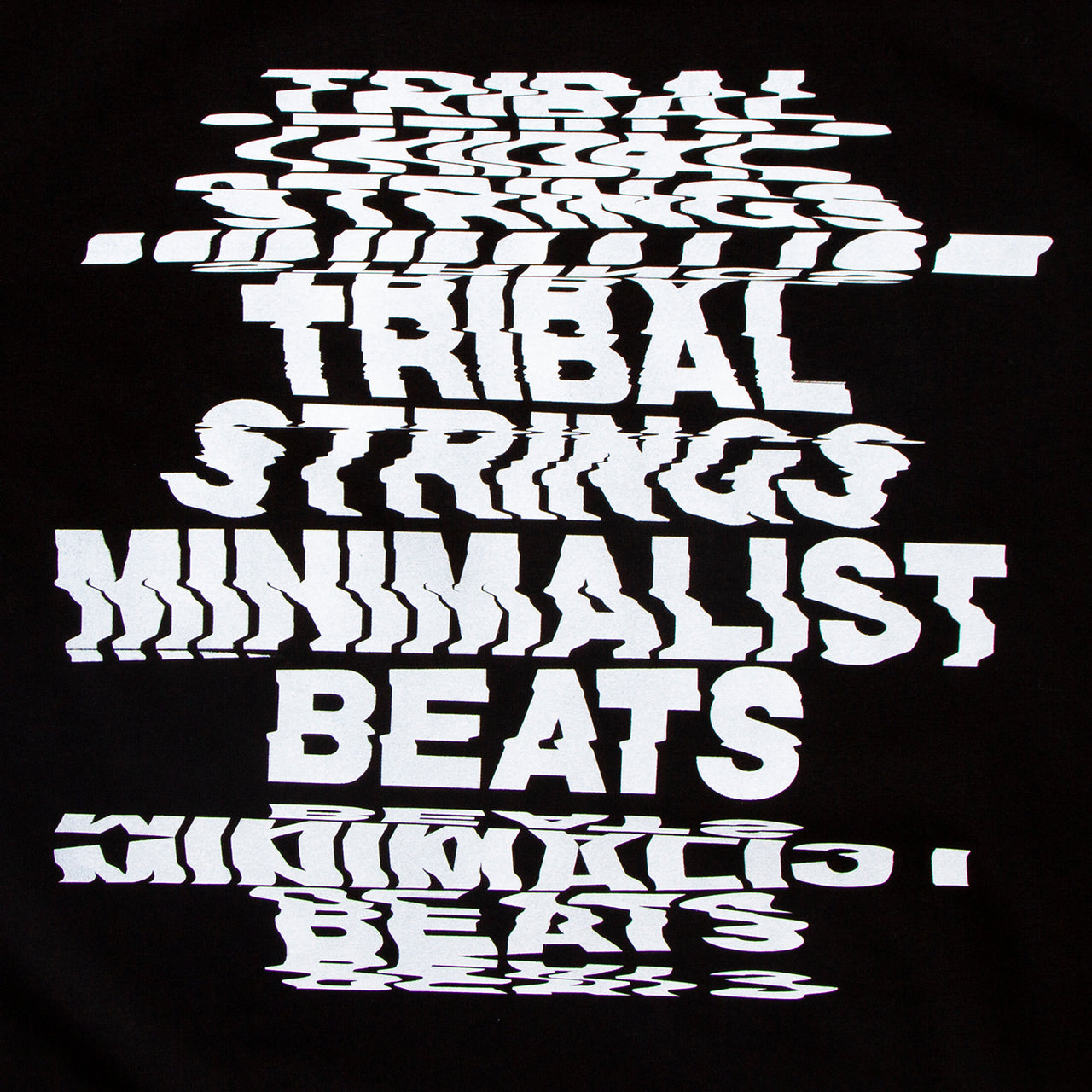 Crest Strings Distorted - Tshirt - Black