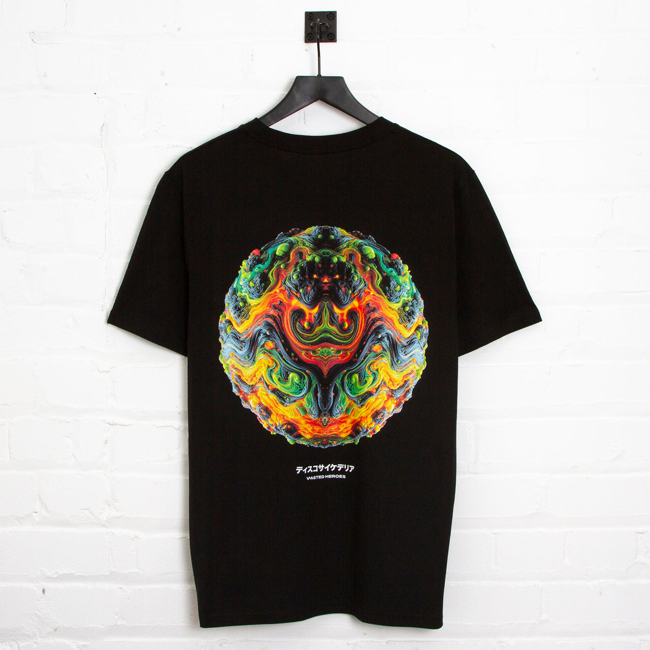042 Disco Psychedelia Back Print - Tshirt - Black
