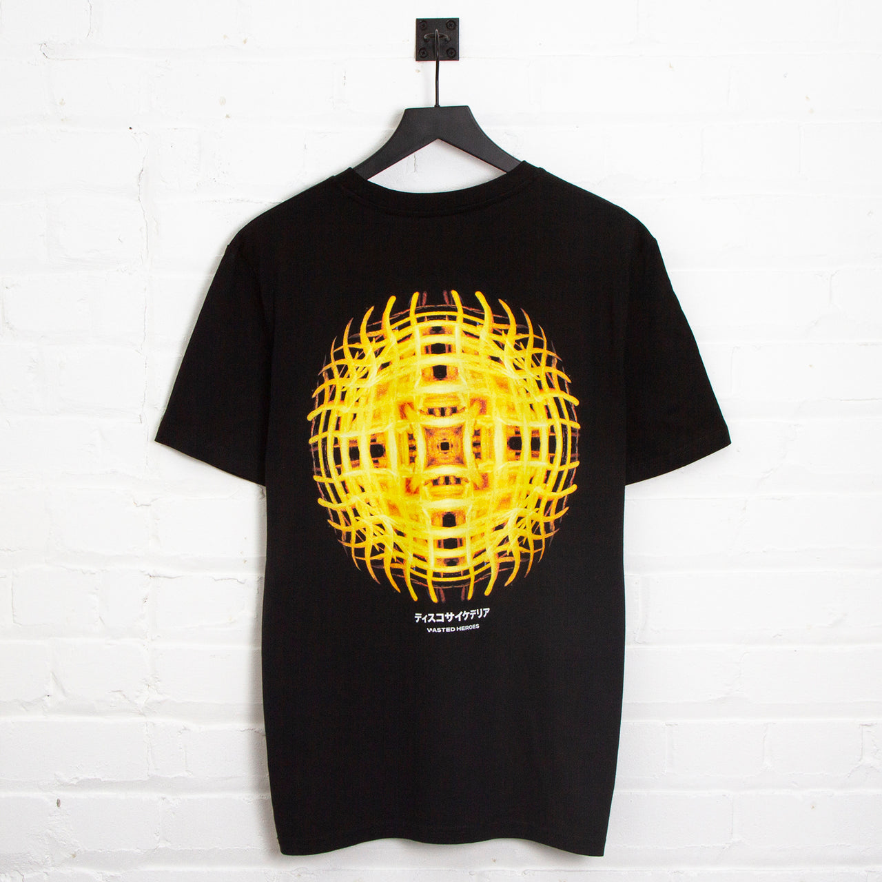 044 Disco Psychedelia Back Print - Tshirt - Black
