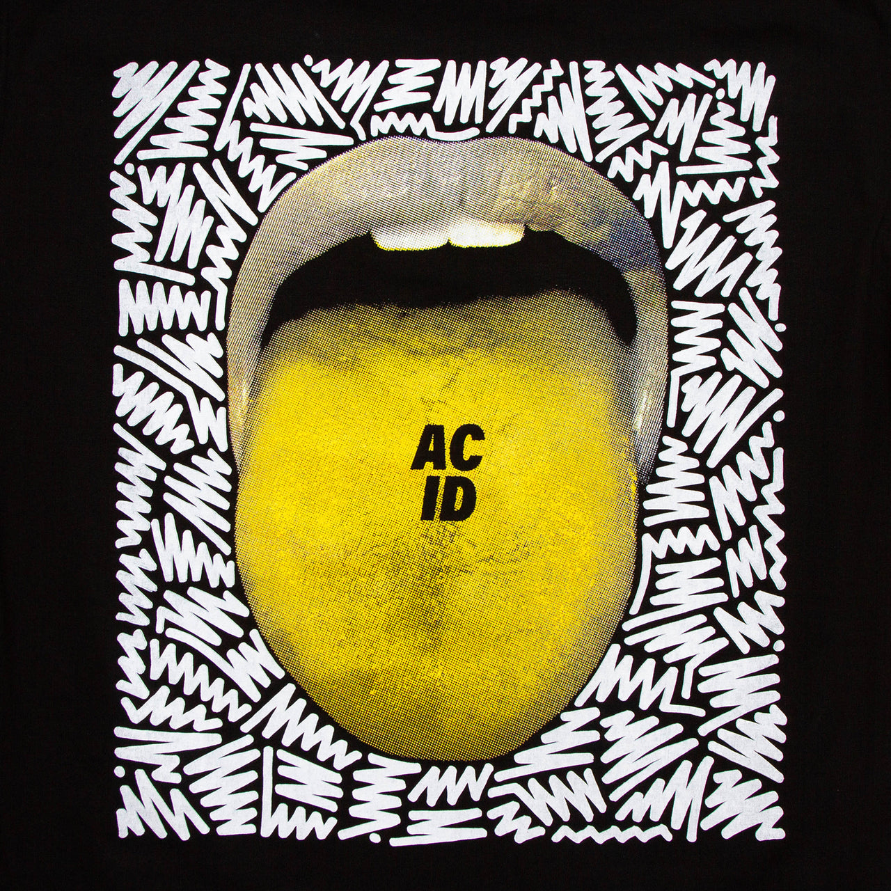 Doodle Acid Drop Back Print - Tshirt - Black