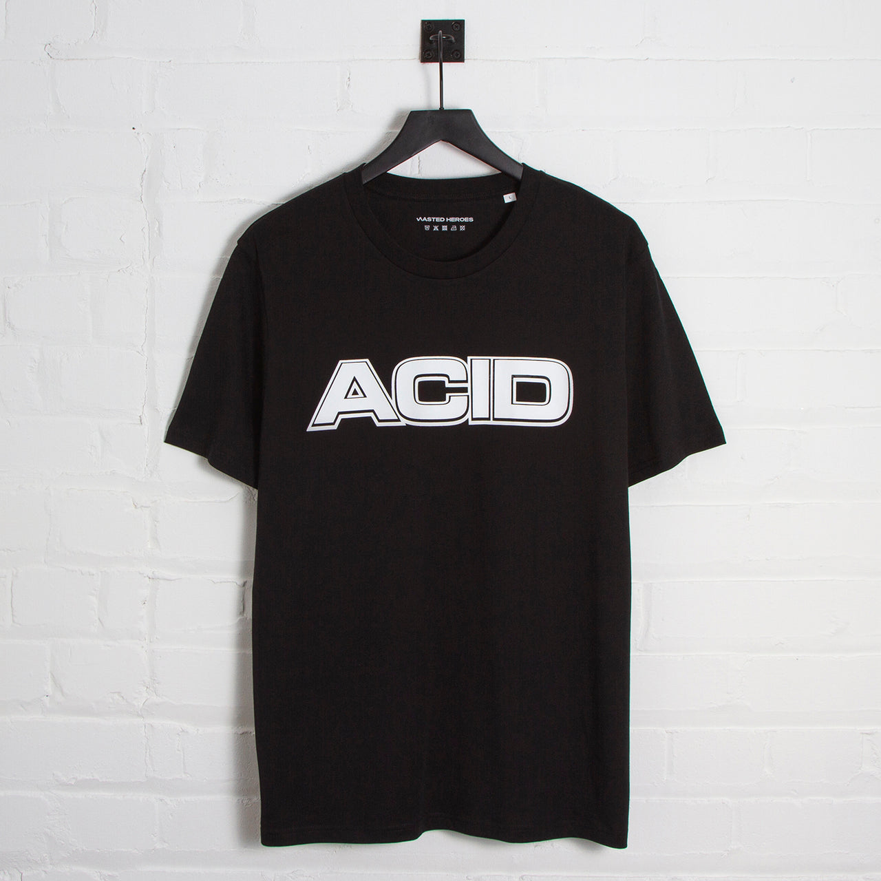 Acid Moto Front Print - Tshirt - Black