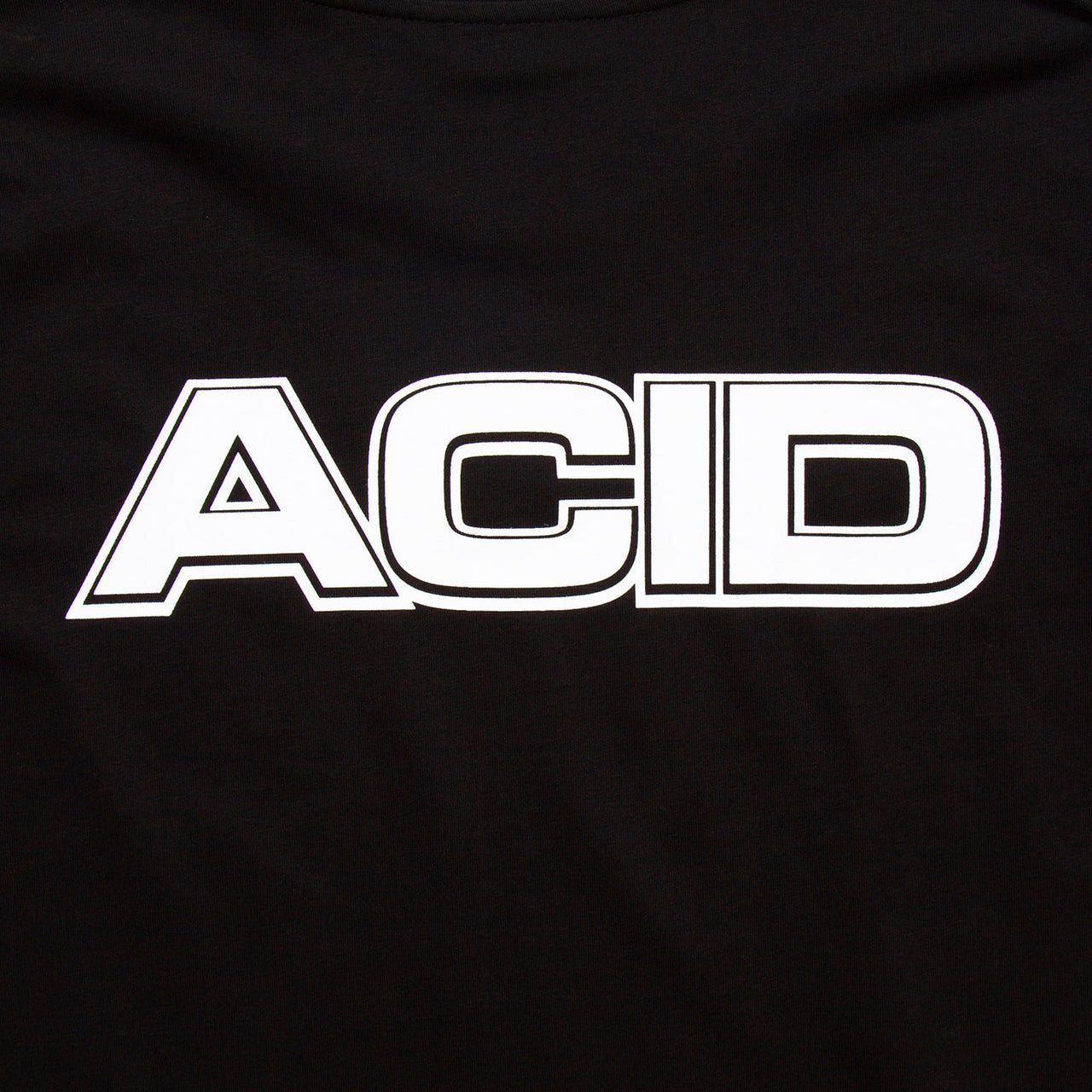 Acid Moto Front Print - Tshirt - Black