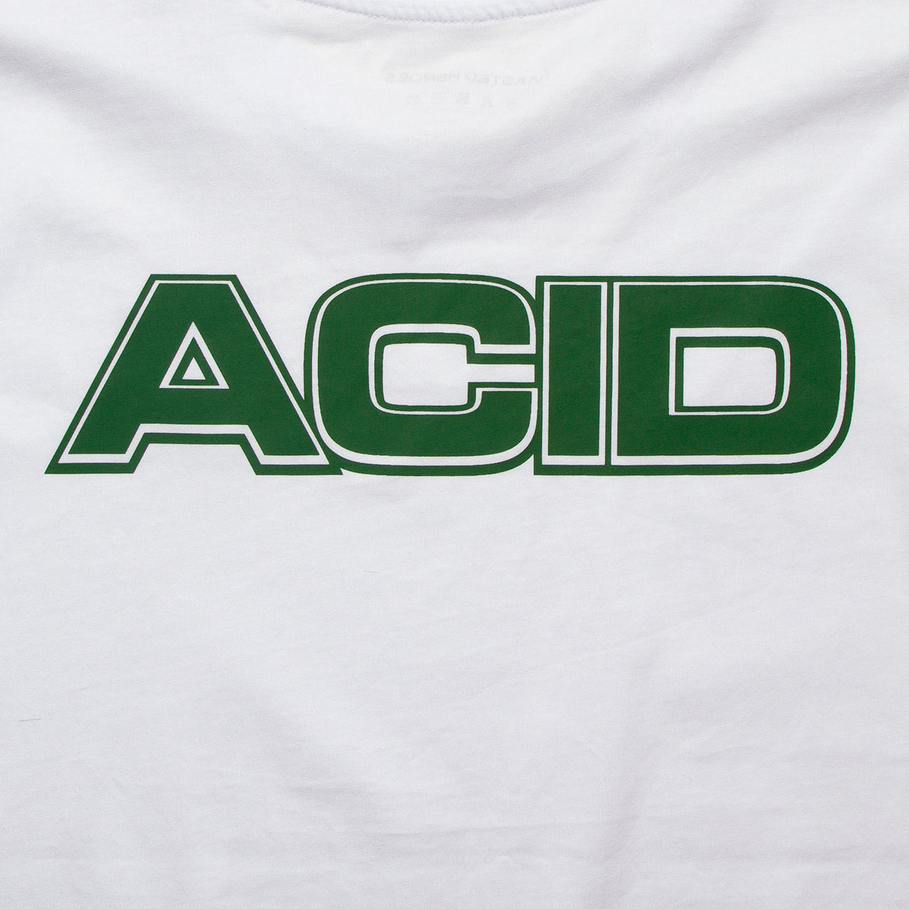 Acid Moto Front Print - Tshirt - White