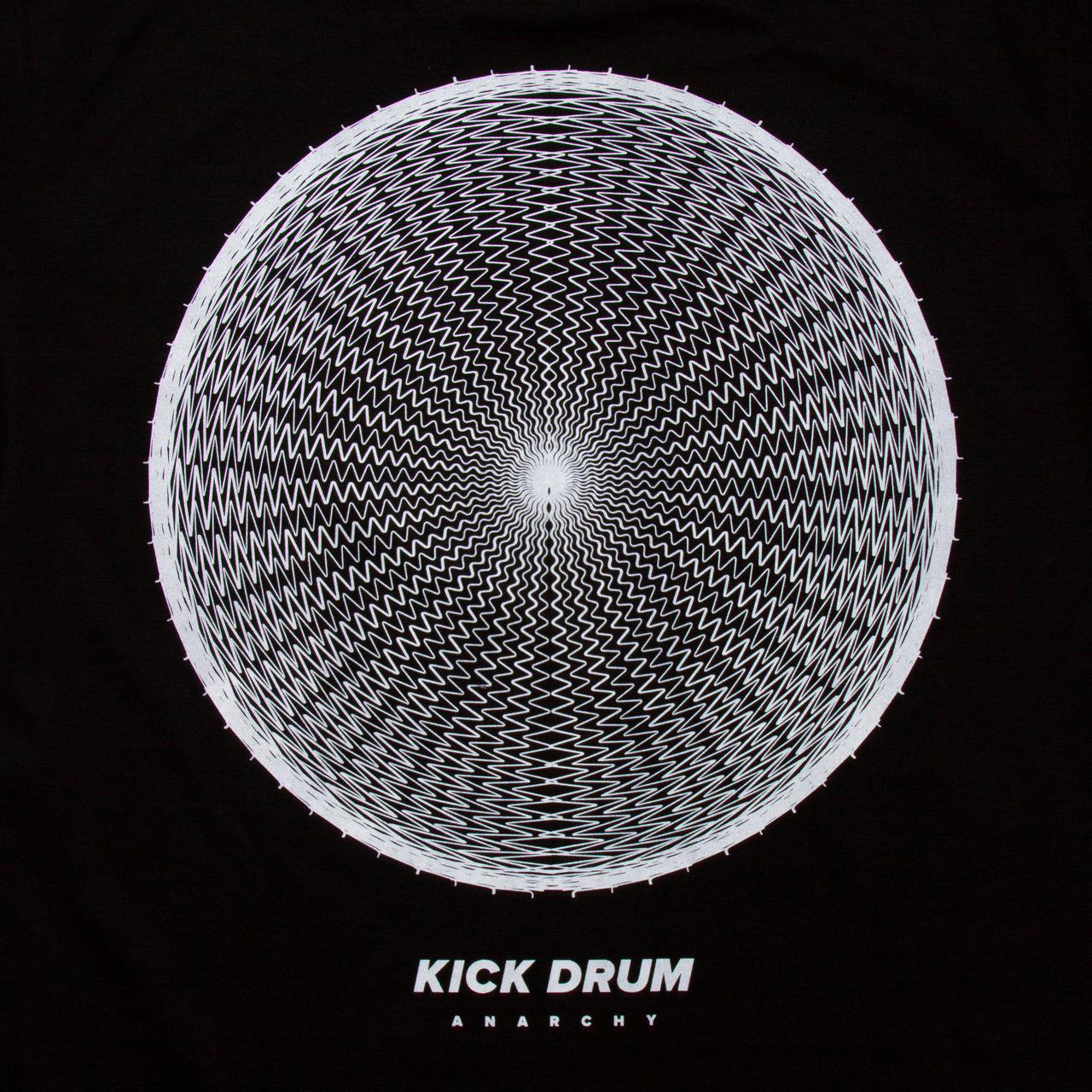 Kick Drum Front Print - Tshirt - Black