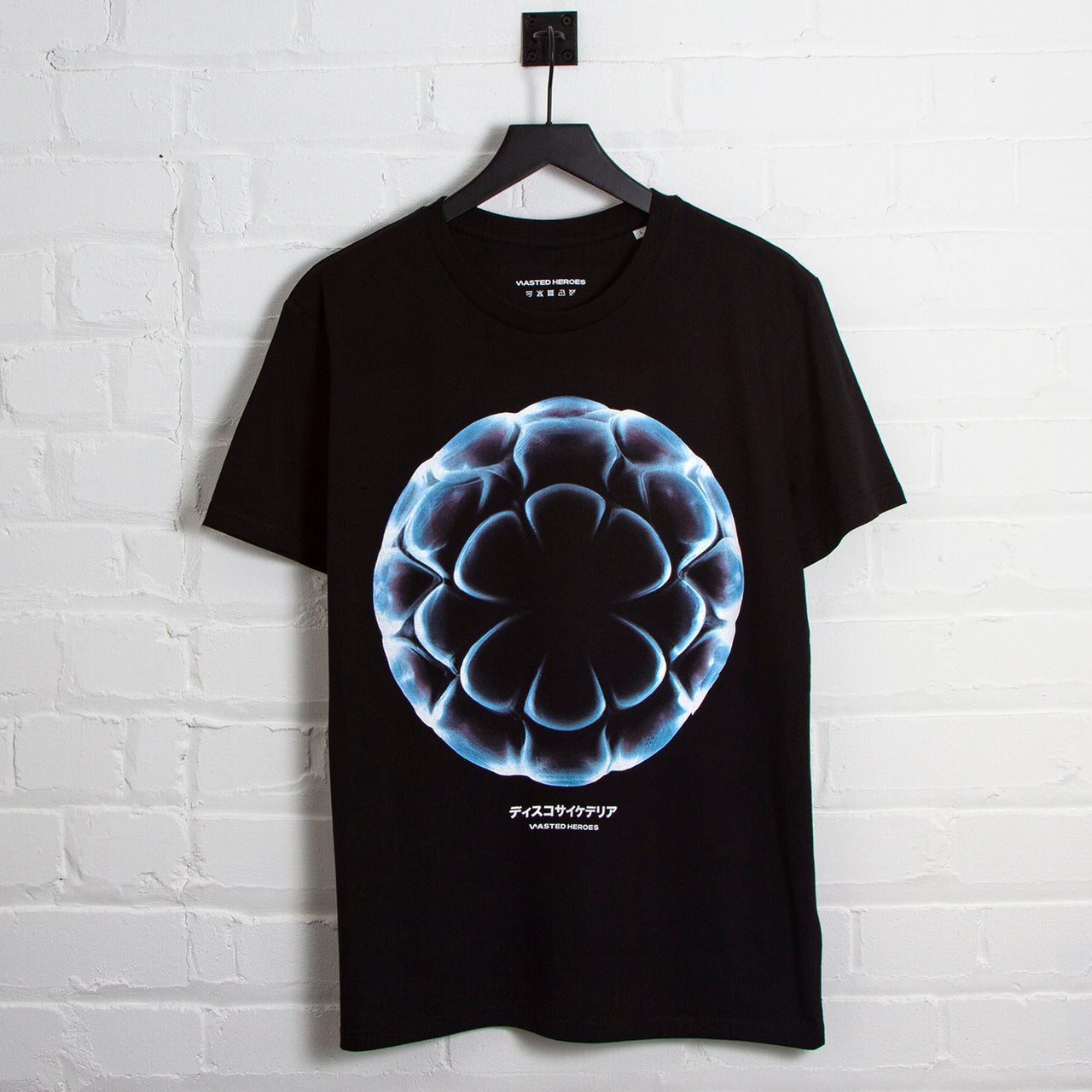 019 Disco Psychedelia Front Print - Tshirt - Black