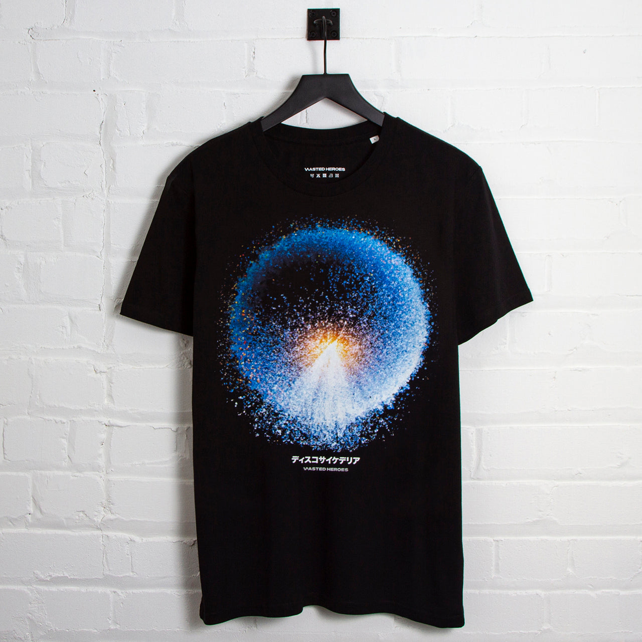 022 Disco Psychedelia Front Print - Tshirt - Black