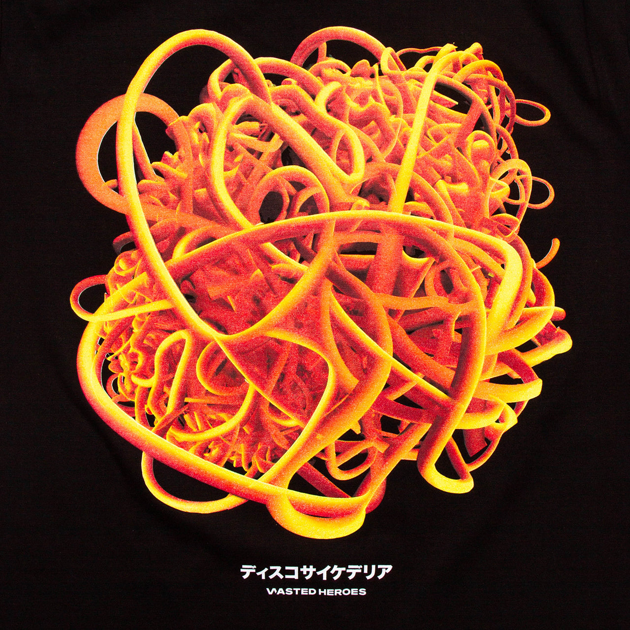 034 Disco Psychedelia Back Print - Tshirt - Black