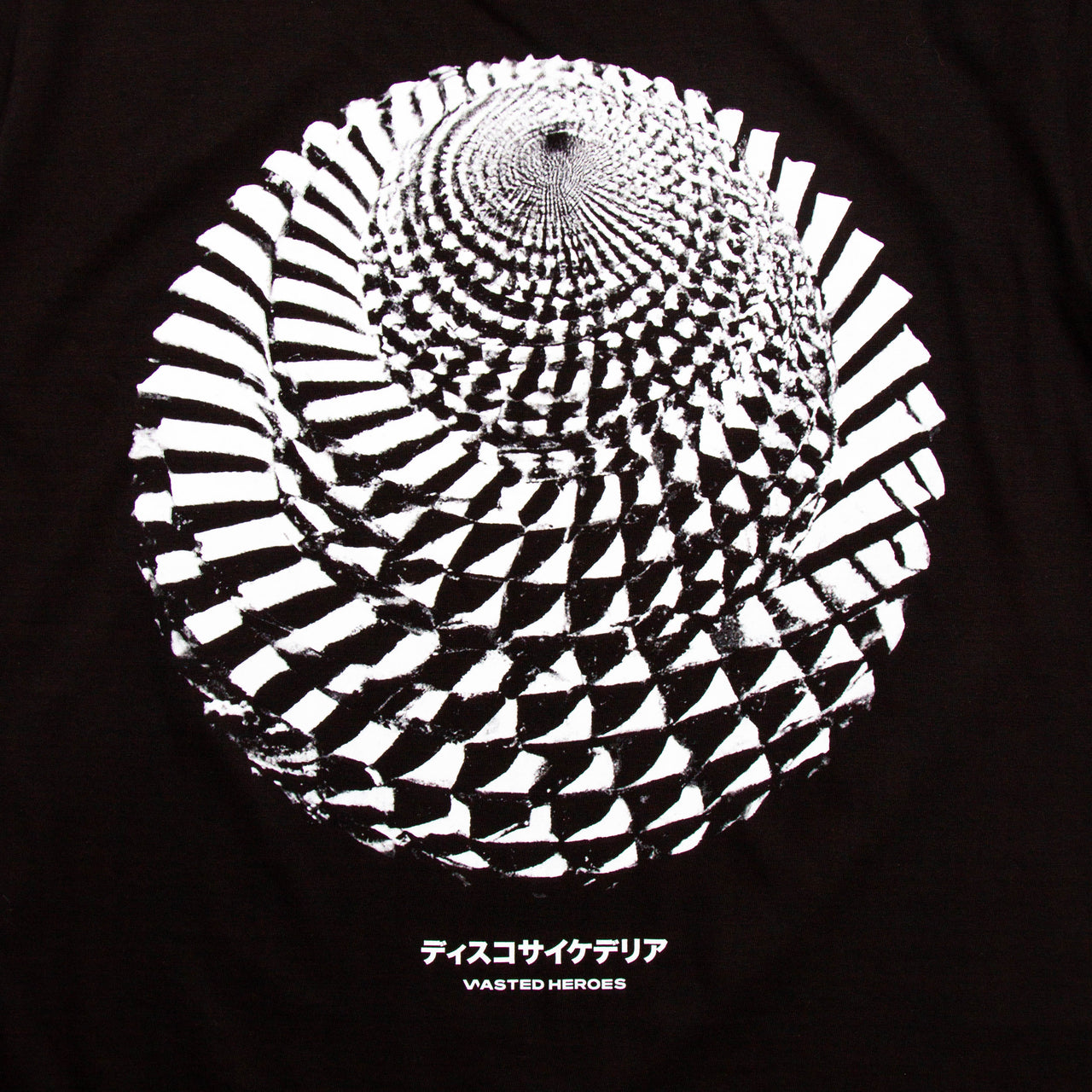 035 Disco Psychedelia Back Print - Tshirt - Black