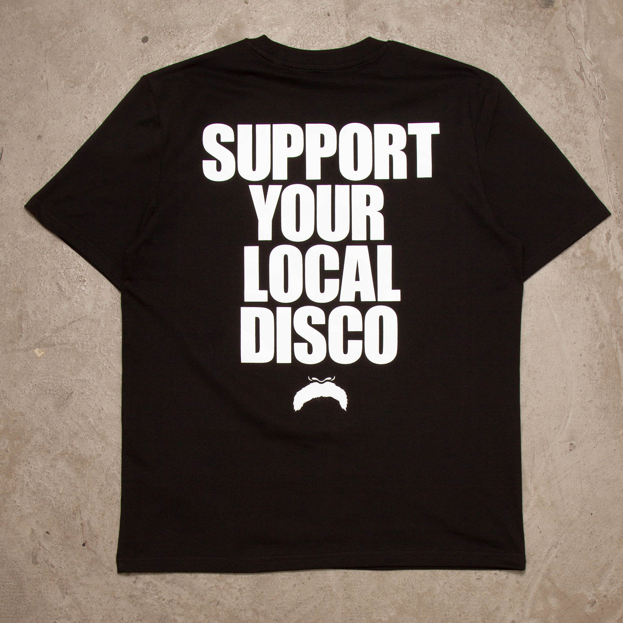 Support Your Local Disco Back Print - Tshirt - Black