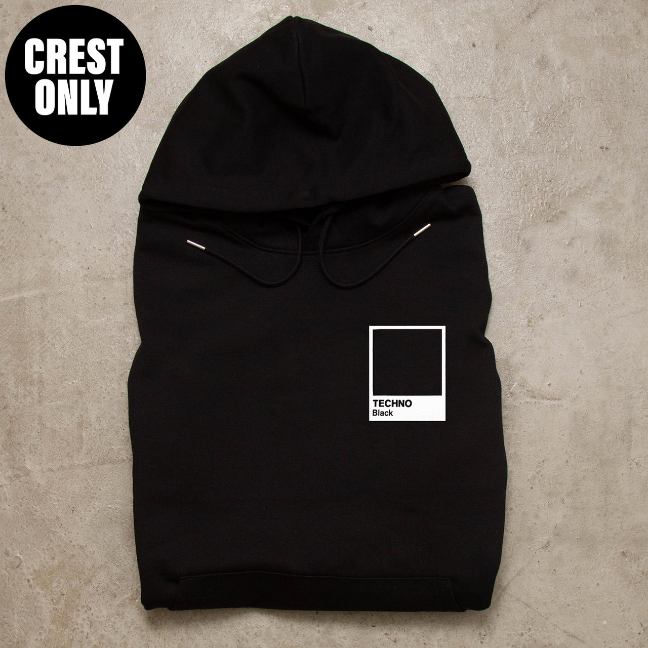 Crest Techno Black - Hood - Black