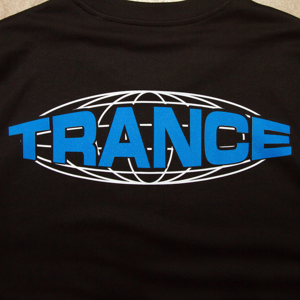 Varsity Trance Front Print - Tshirt - Black