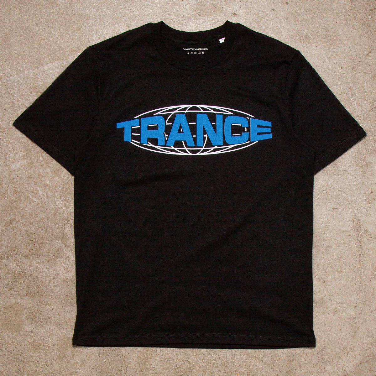 Varsity Trance Front Print - Tshirt - Black