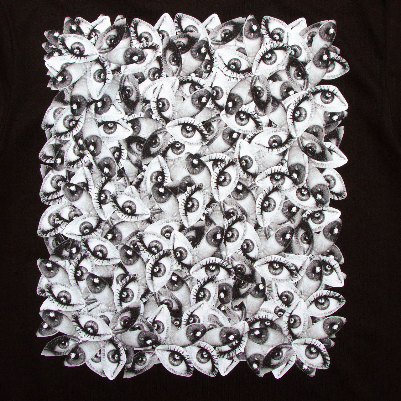 Echo Eye Back Print - Tshirt - Black