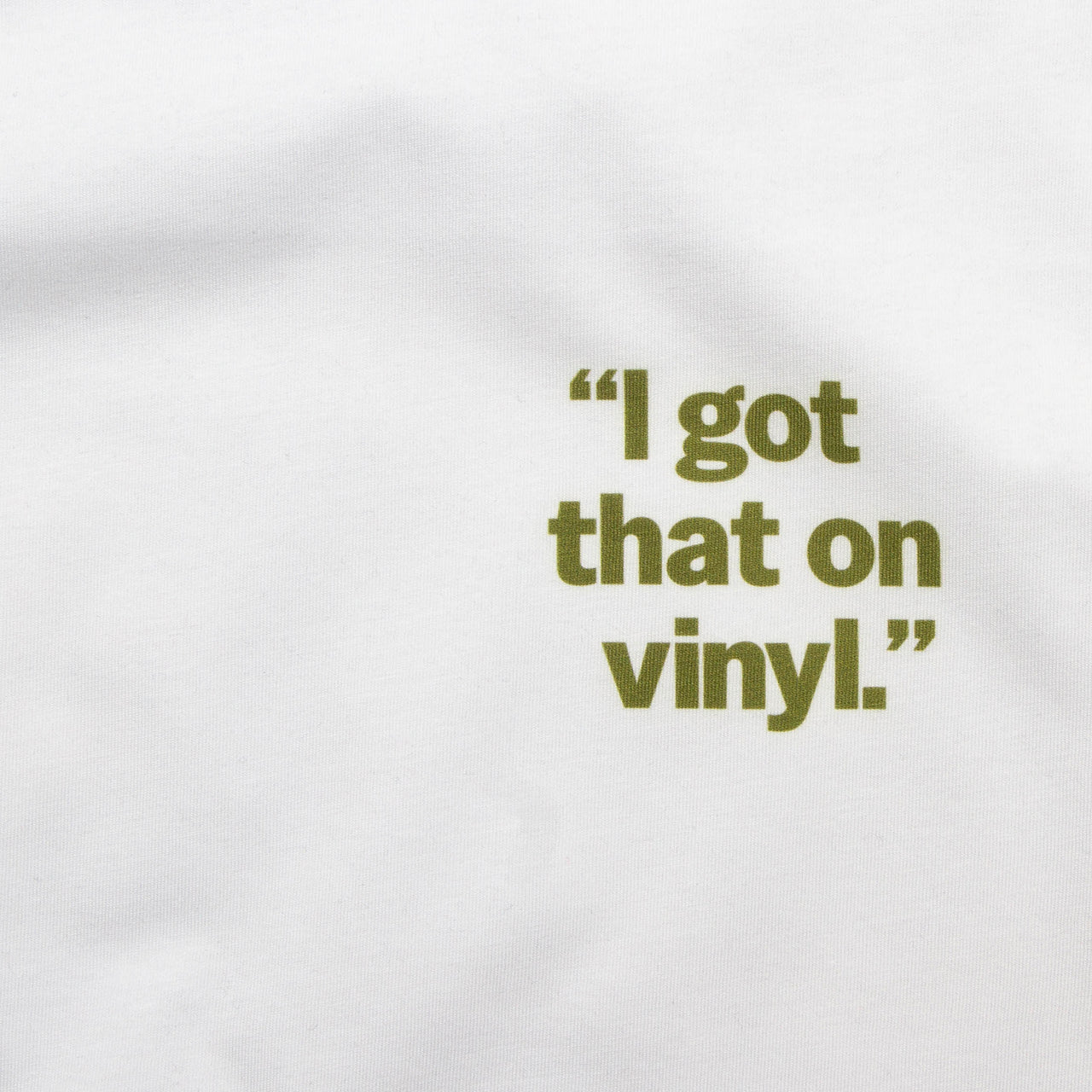 Crest I Got That Vinyl Green - Tshirt - White