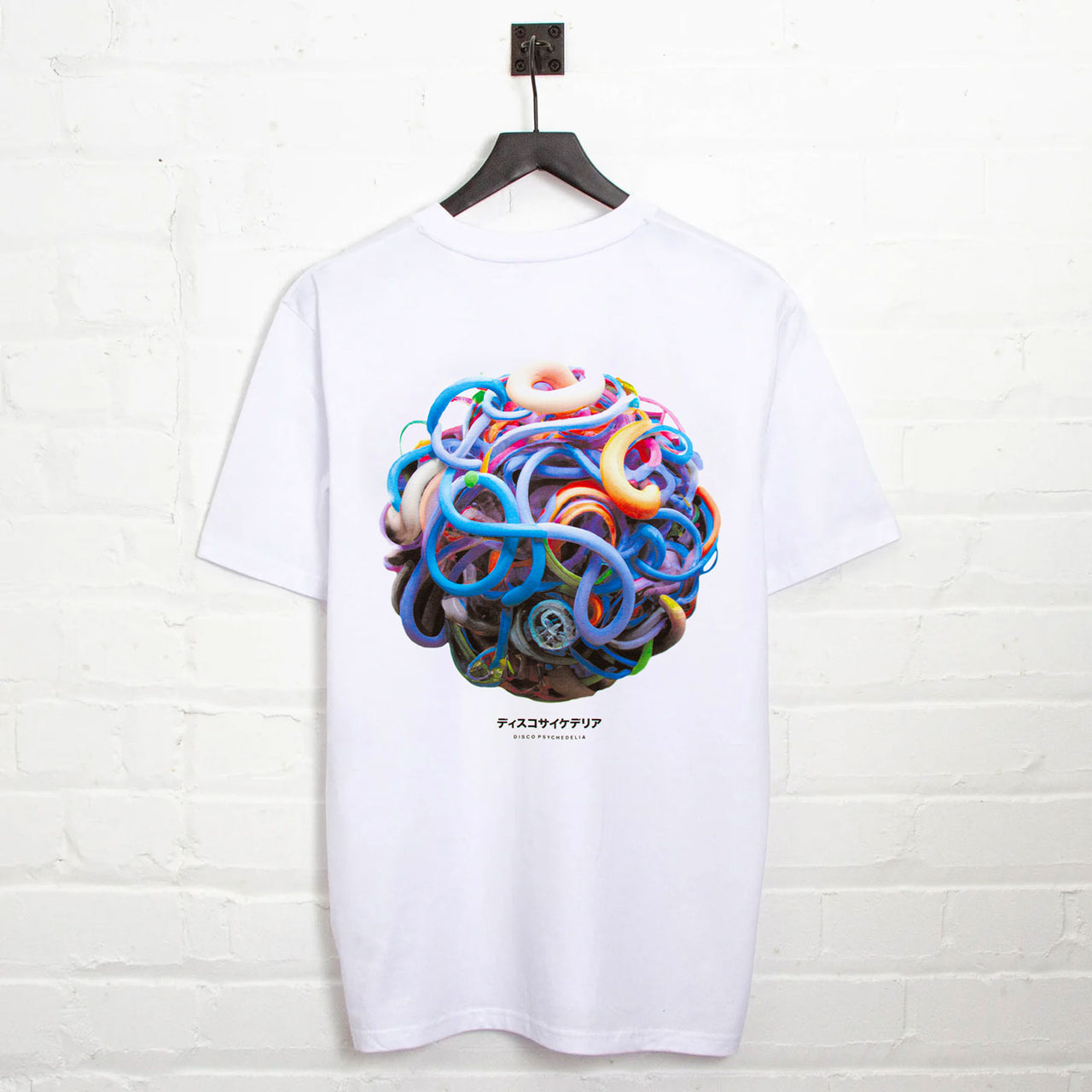 014 Disco Psychedelia Back Print - Tshirt - White