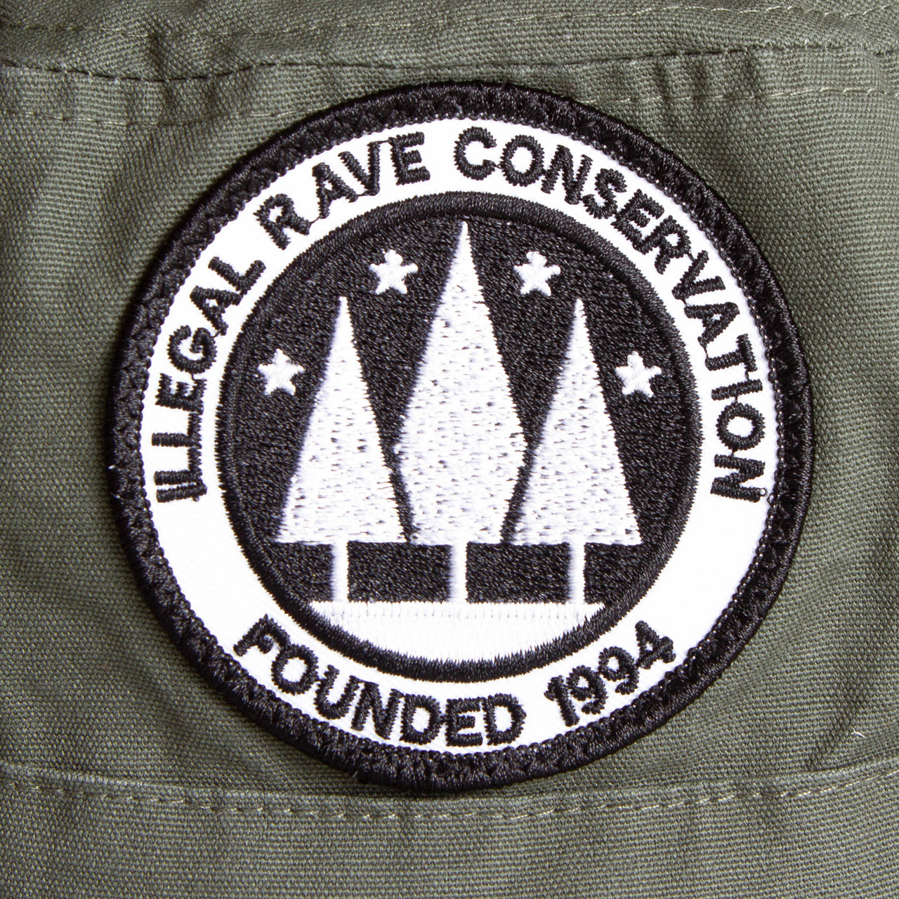 Illegal Rave - Draw String Bucket Hat - Khaki