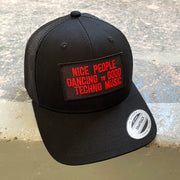 Peoples Techno - Trucker Cap - Black - Wasted Heroes