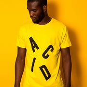 Acid Letter - Tshirt - Yellow - Wasted Heroes