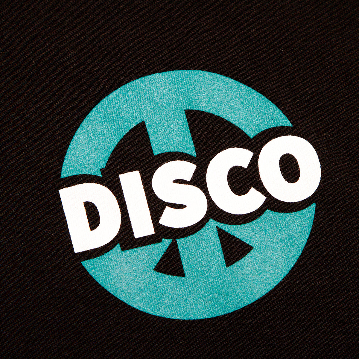 Disco Peace BlueGreen - Tshirt - Black - Wasted Heroes