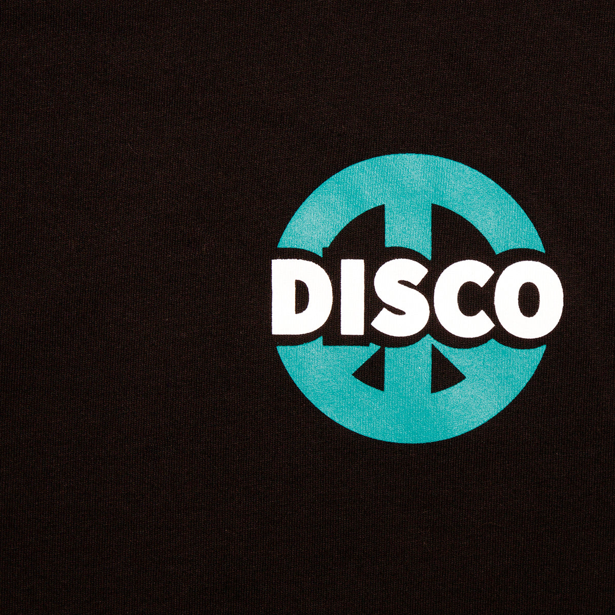 Disco Peace BlueGreen - Tshirt - Black - Wasted Heroes