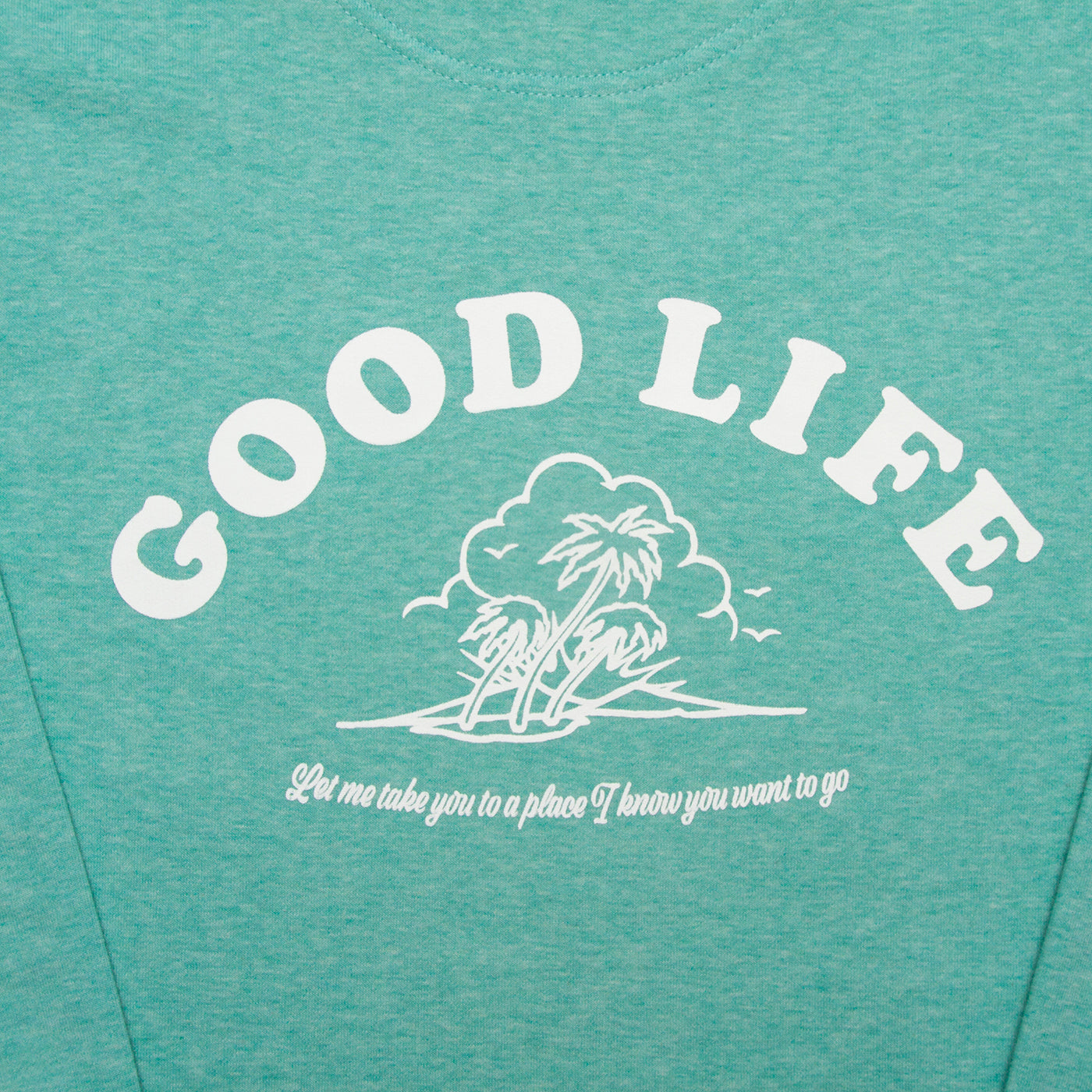 Good Life - Sweatshirt - Mid Green - Wasted Heroes