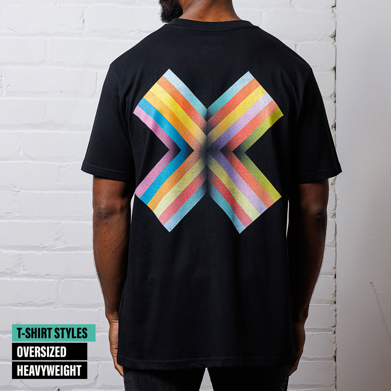 Stripes X Imprint - Tshirt - Black