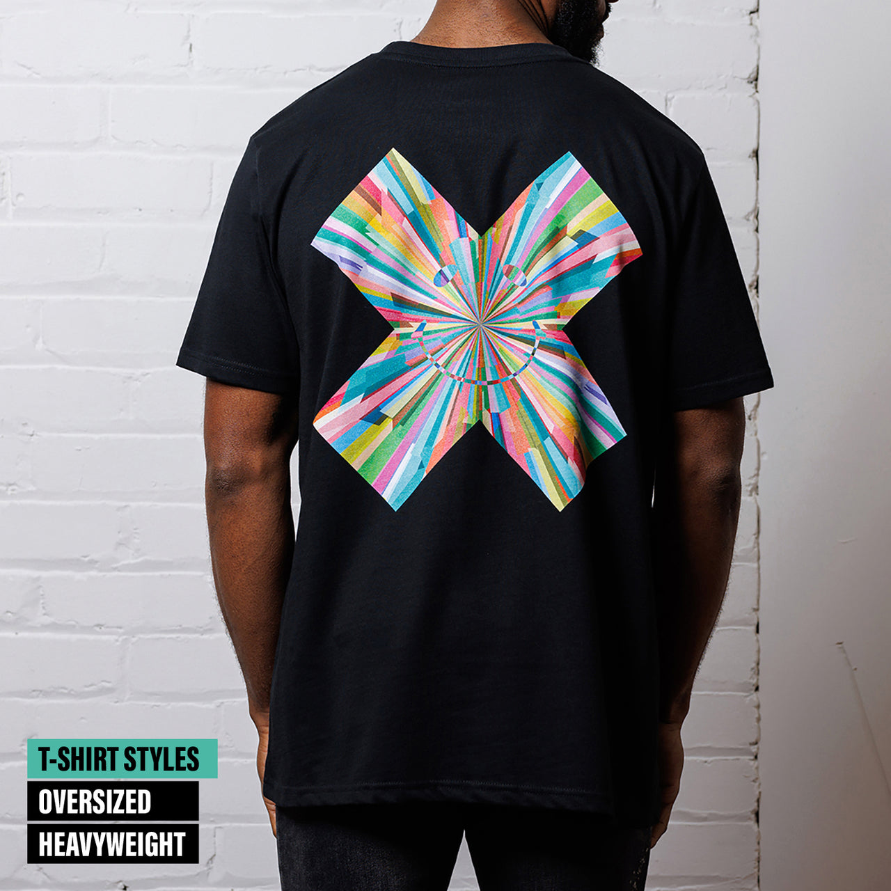 Spectrum Smiley X Imprint - Tshirt - Black