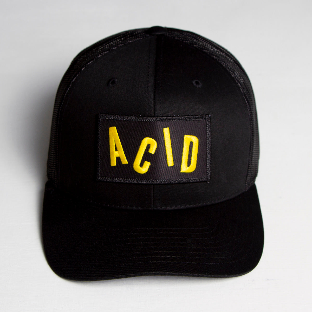 Acid Letter - Trucker Cap - Black - Wasted Heroes