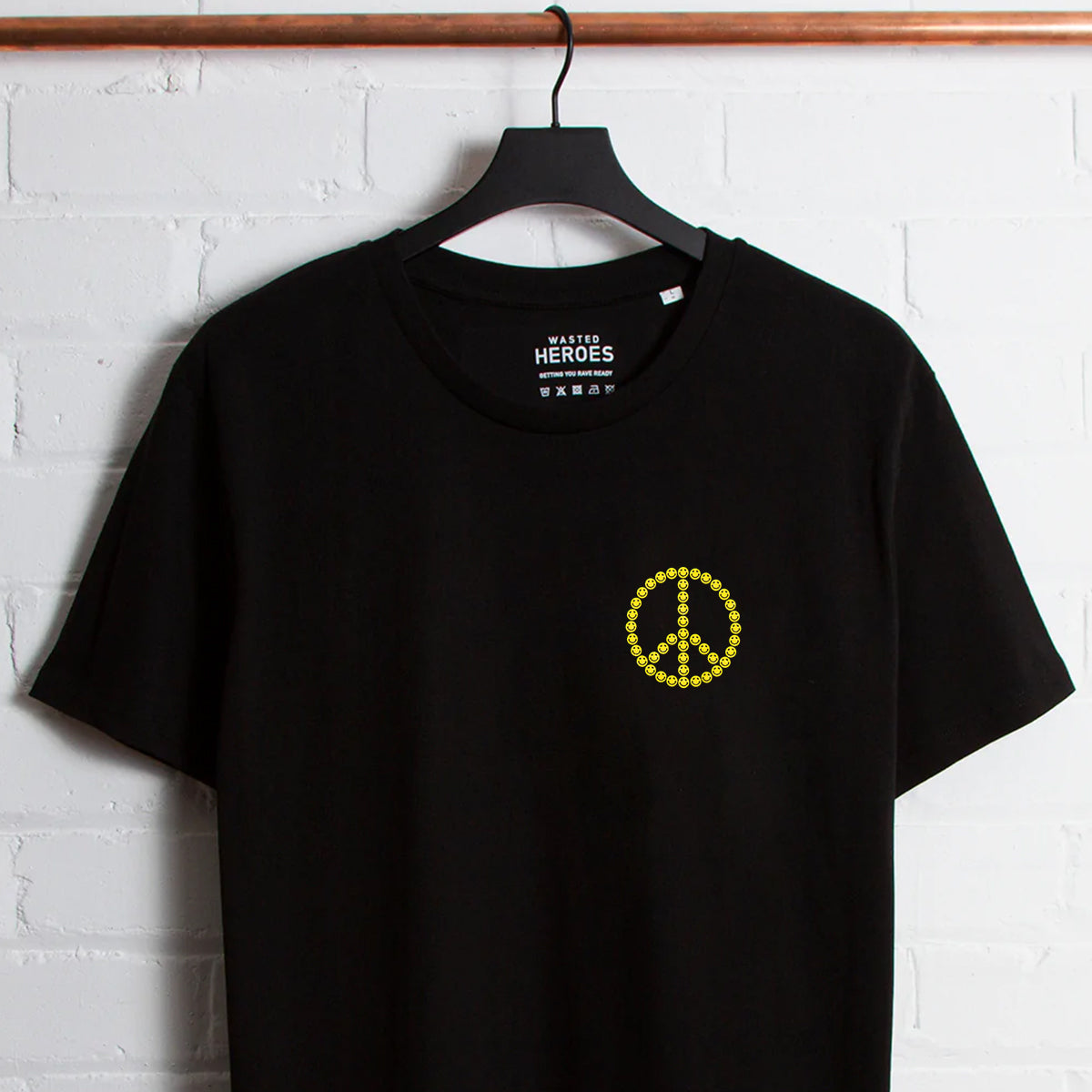 CrestPeace Smiley - Tshirt - Black