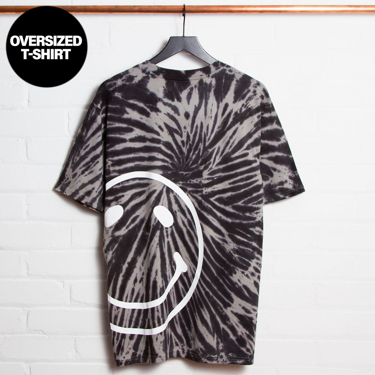 TieDye Side Smiley - Oversized Tshirt - TieDye