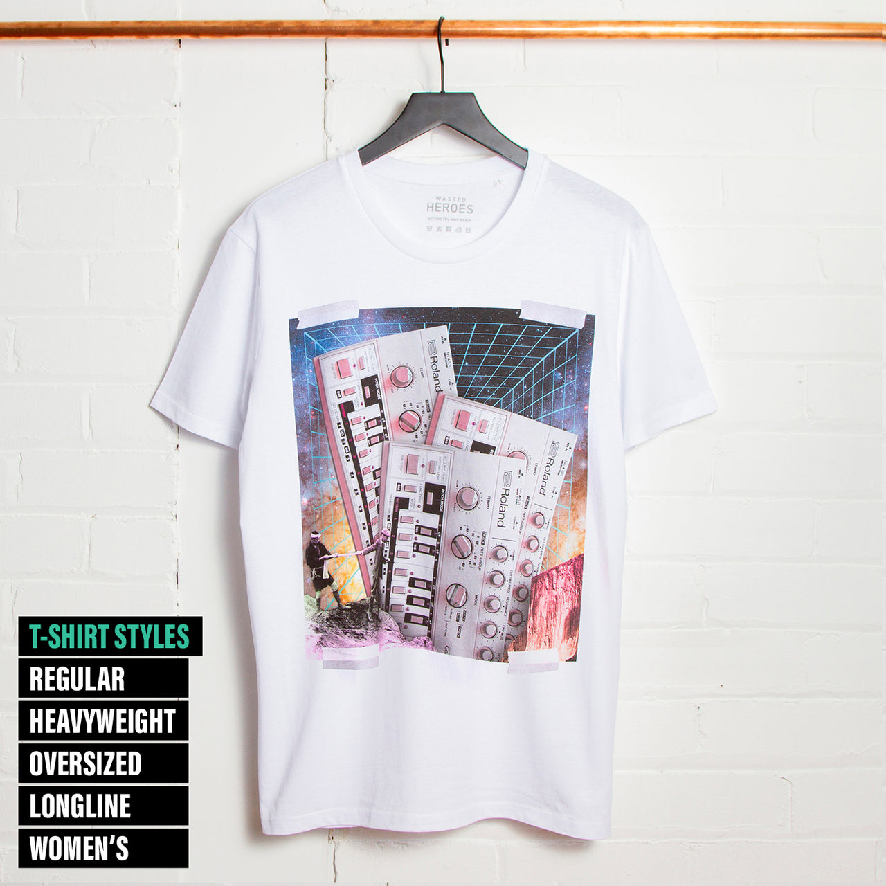 303 Rising Front Print - Tshirt - White